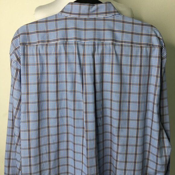 Peter Millar Men's Plaid Button Down Long Sleeve Shirt Size XL - Picture 8 of 13
